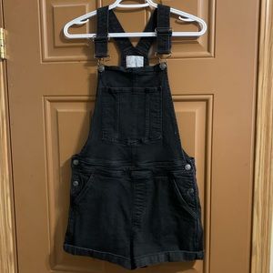 Black Rebel Rouge jean short overalls